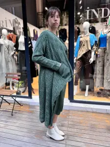 Dantel Örgülü Pamuk Hırka