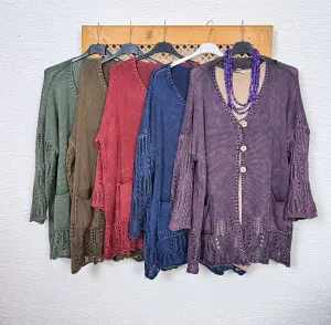 Dantel detaylı Pamuk hırka