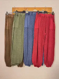 Bileği Lastikli Pamuk pantolon