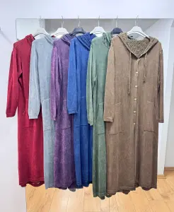 Kapüşonlu Uzun Hırka