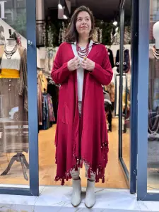 Püsküllü Tasarım Hırka