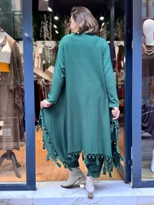 Püsküllü Tasarım Hırka