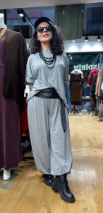 Örme Triko Lastkli Şalvar