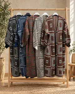 Patchwork Desen Hırka