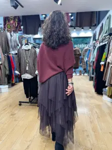 İtalyan Asimetrik Degaje triko