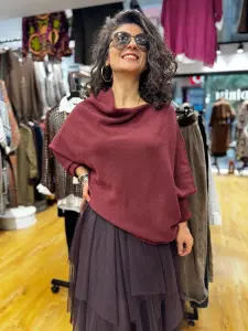 İtalyan Asimetrik Degaje triko