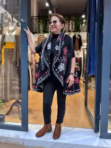 Keçe Yelek - Siyah