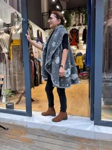 Keçe Yelek - Gri