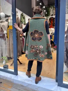 Keçe Yelek - Haki