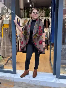 Keçe Yelek - Kahve