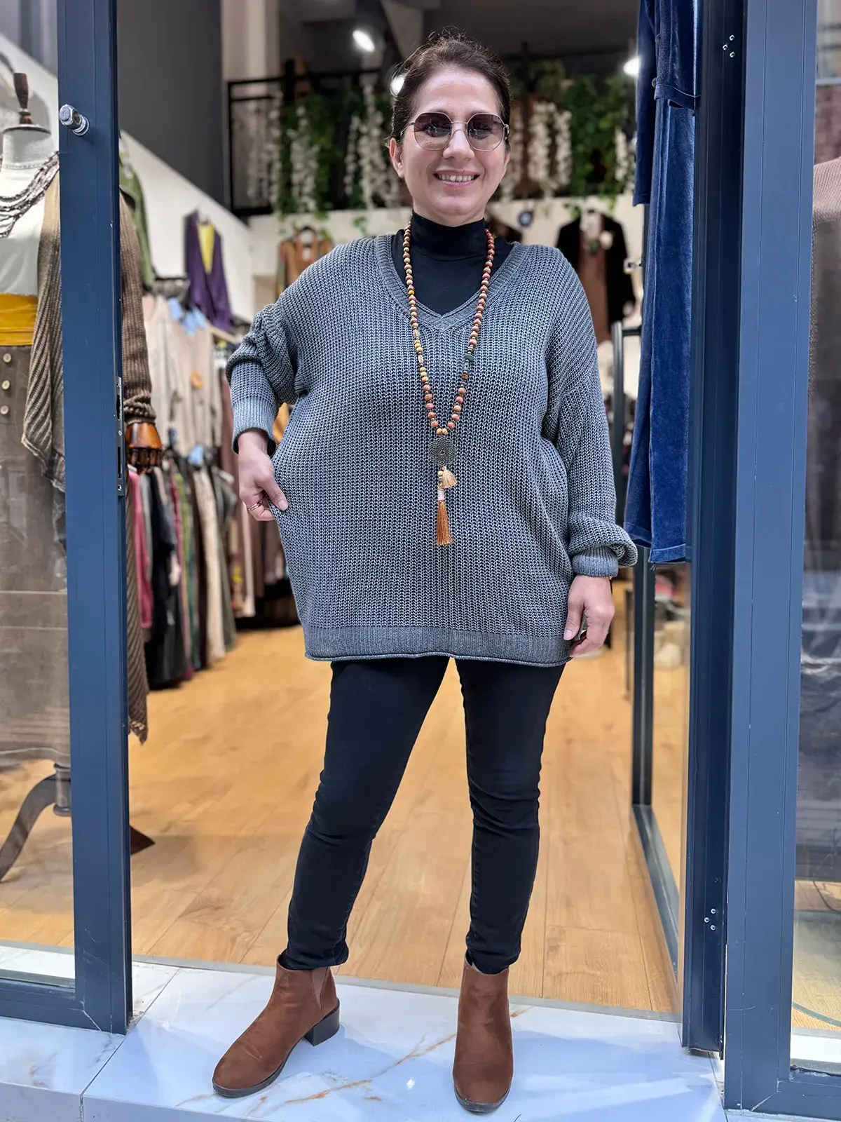 Yıkamalı Merserize Bluz