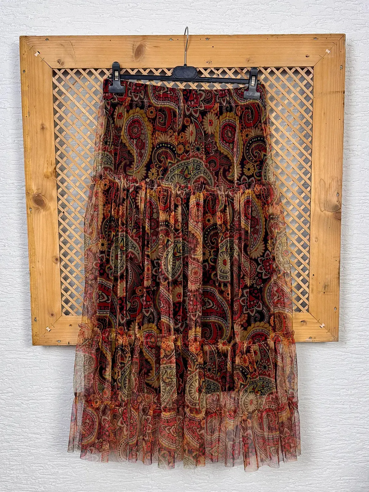 Şal Desen Tül Etek