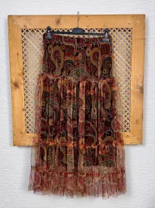 Şal Desen Tül Etek