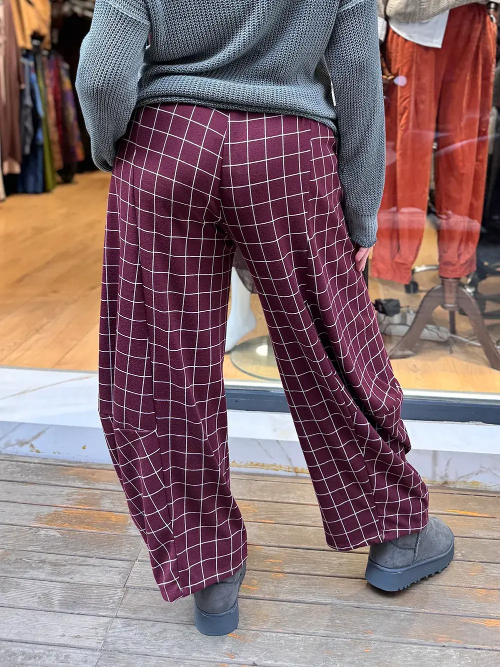 Kulaklı Örme Pantolon