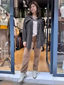 İthal Kadife Gömlek