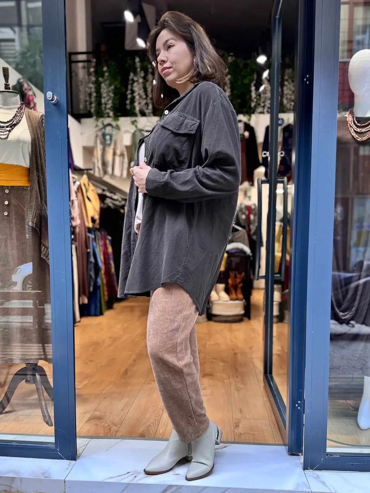 İthal Kadife Gömlek