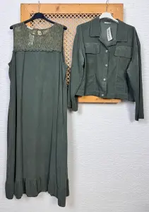 İthal Ceket/Elbise Kadife Takım