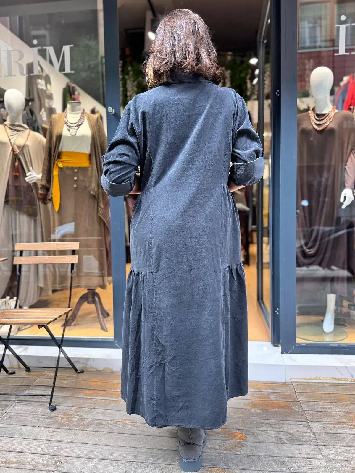 İthal Kadife Elbise