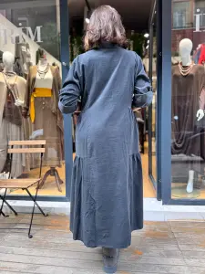 İthal Kadife Elbise