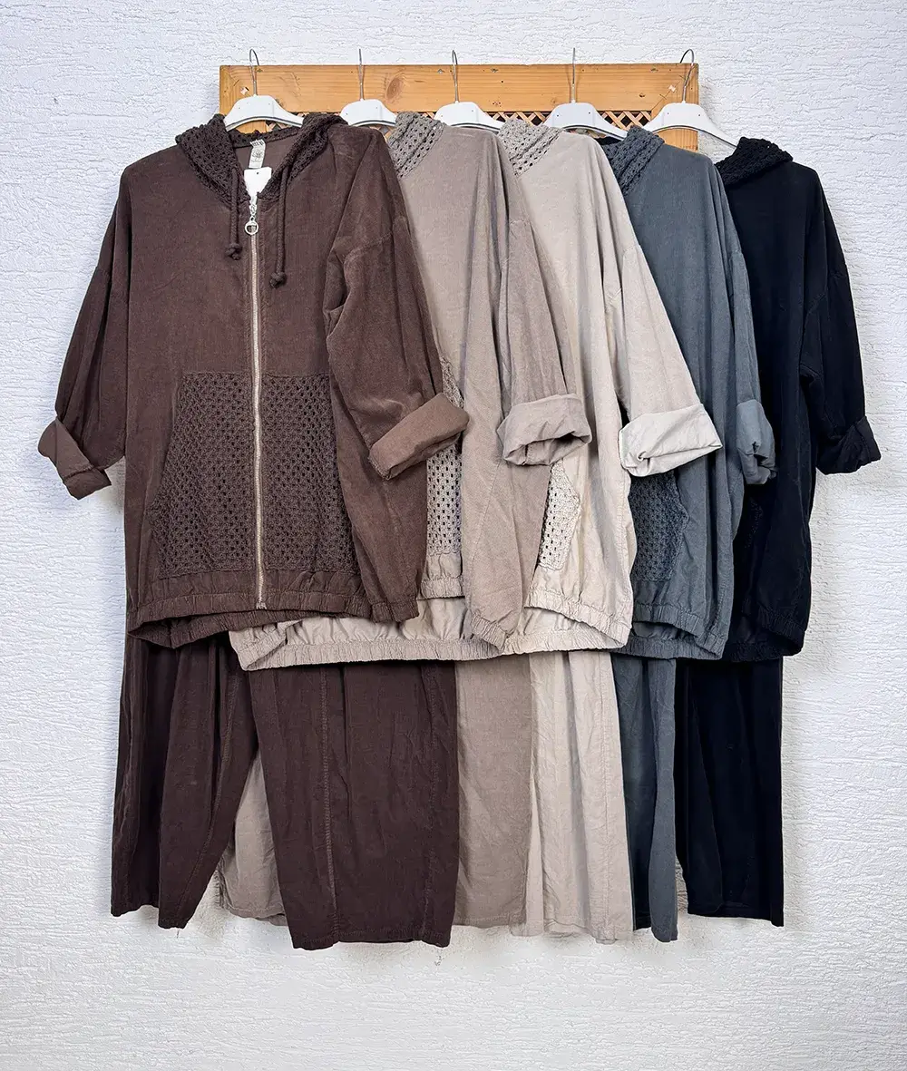 İthal Kapüşonlu Kadife Takım