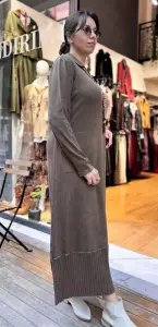 Gömlek Yaka Pamuk Elbise