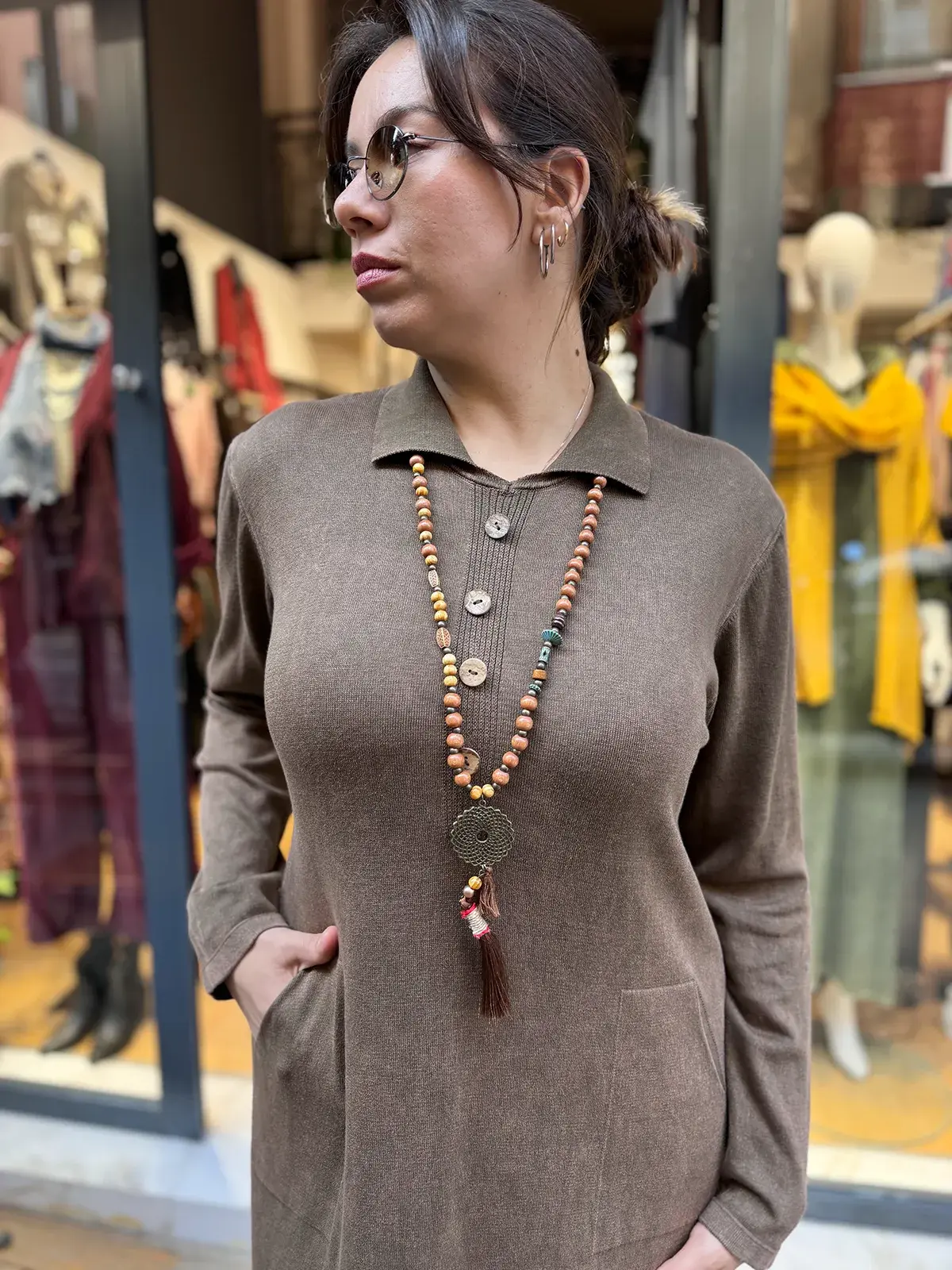 Gömlek Yaka Pamuk Elbise