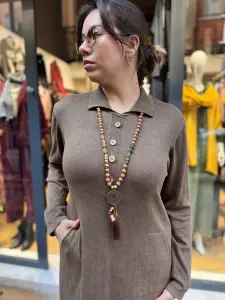 Gömlek Yaka Pamuk Elbise