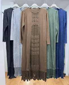 Dantel Örgü Pamuk Elbise