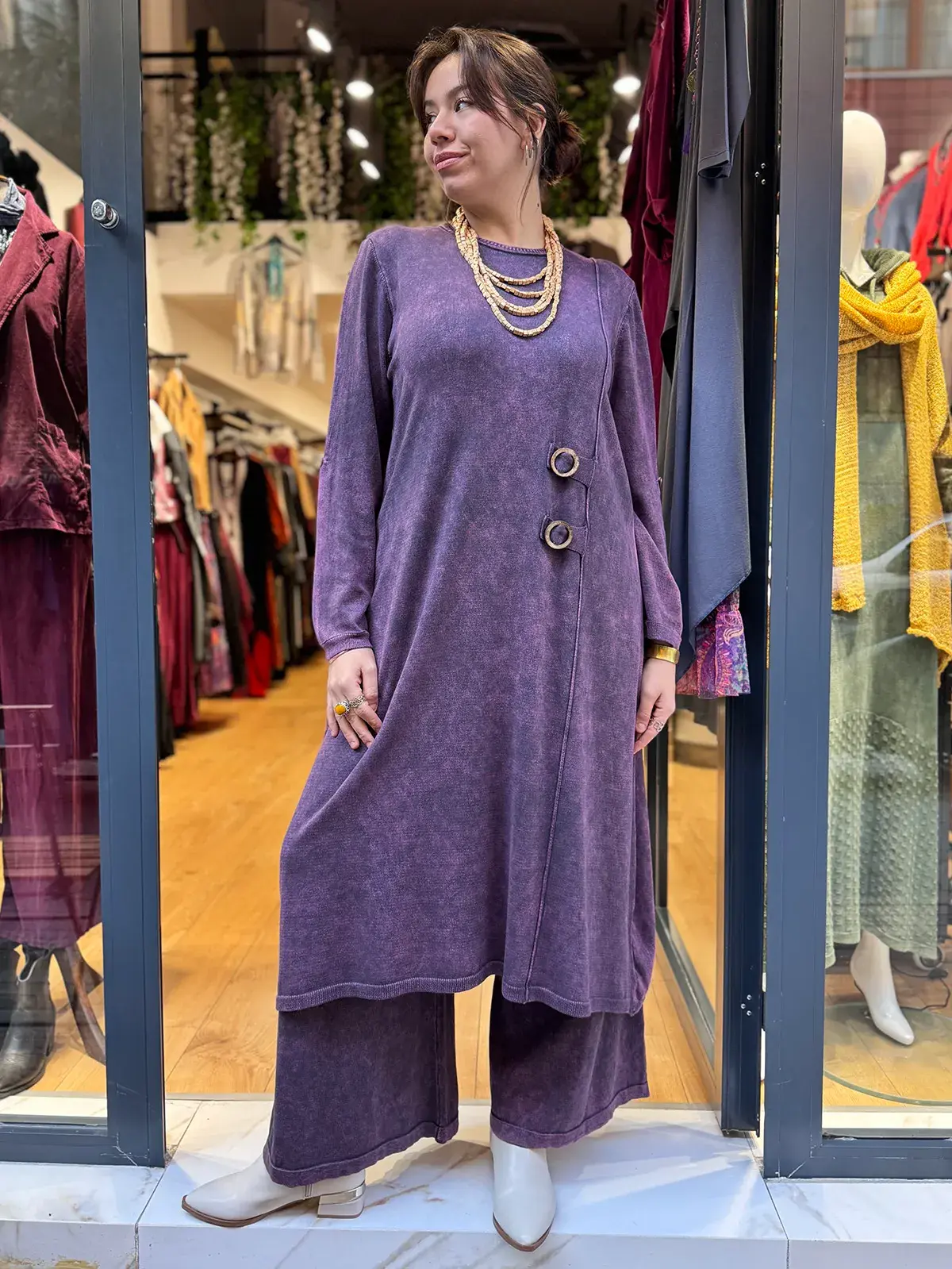 Tokalı Pamuk Elbise