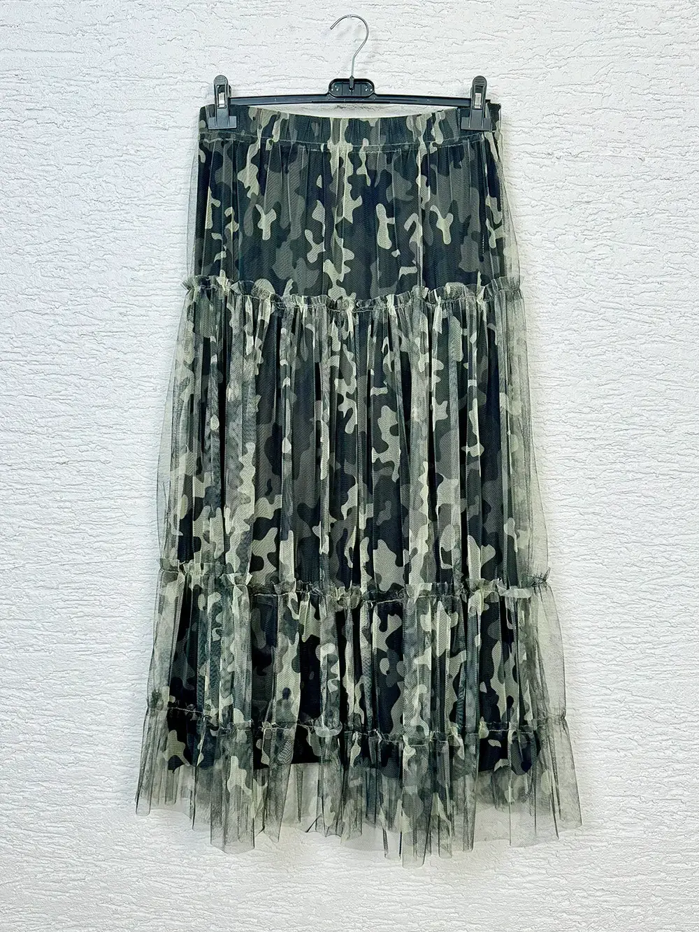 Kamuflaj Desen Tül Etek