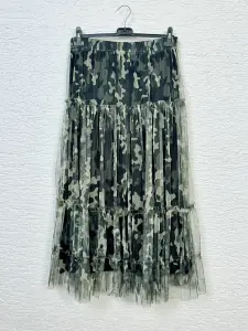 Kamuflaj Desen Tül Etek