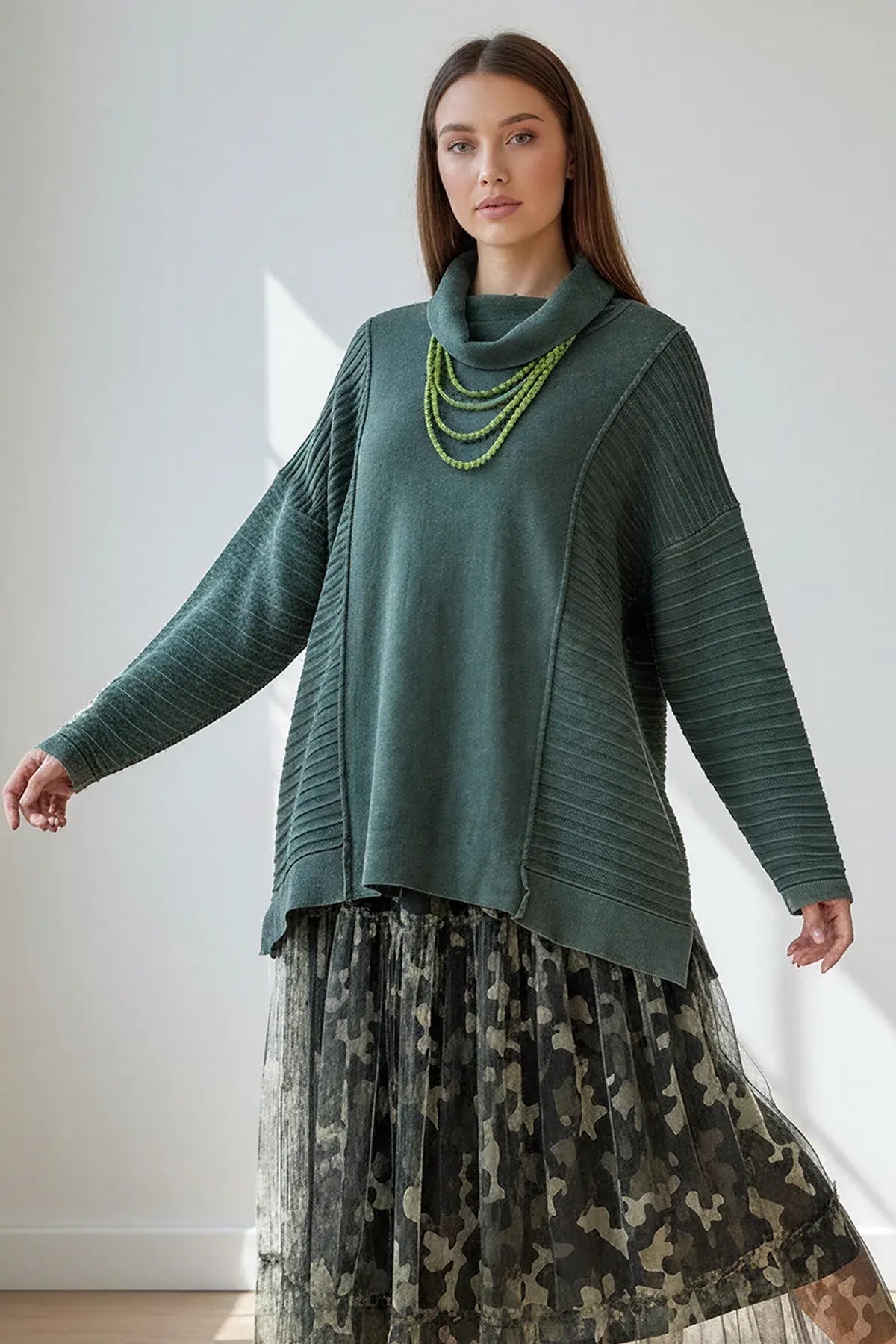 Degaje Yaka Pamuk Bluz