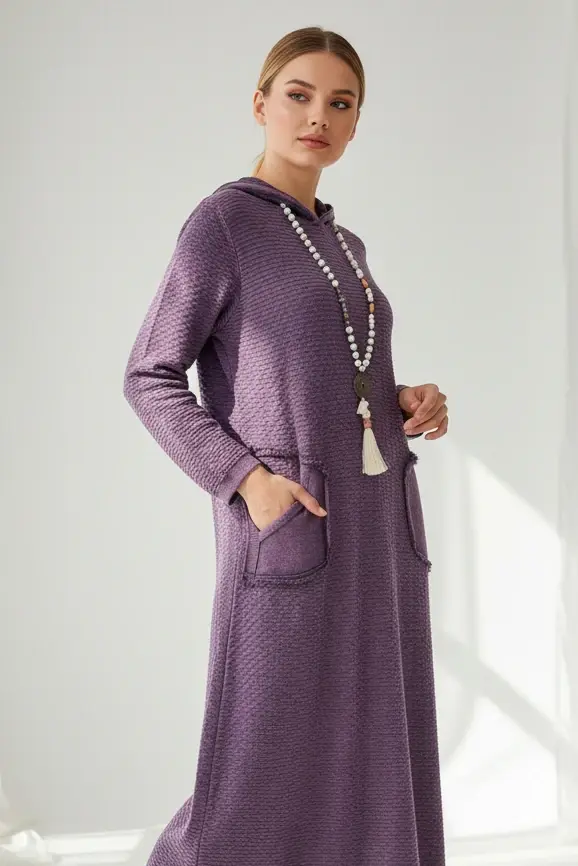 Kapüşonlu, Pamuk Elbise