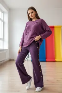 Petek Motif Pamuk bluz