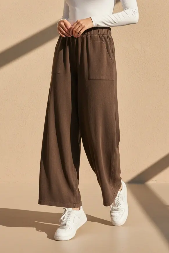 Bol Paça Pamuk Pantolon