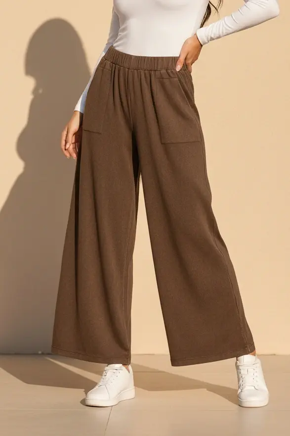 Bol Paça Pamuk Pantolon