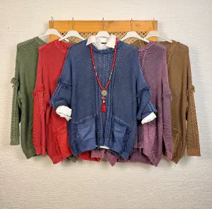 Püsküllü Pamuk Kazak