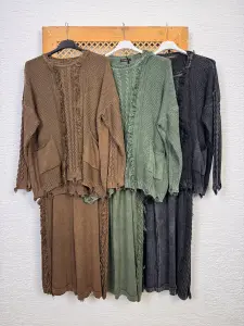 Püsküllü Pamuk Takım