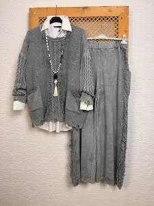 Püsküllü Pamuk Takım