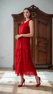 Kat Kat İpek Elbise