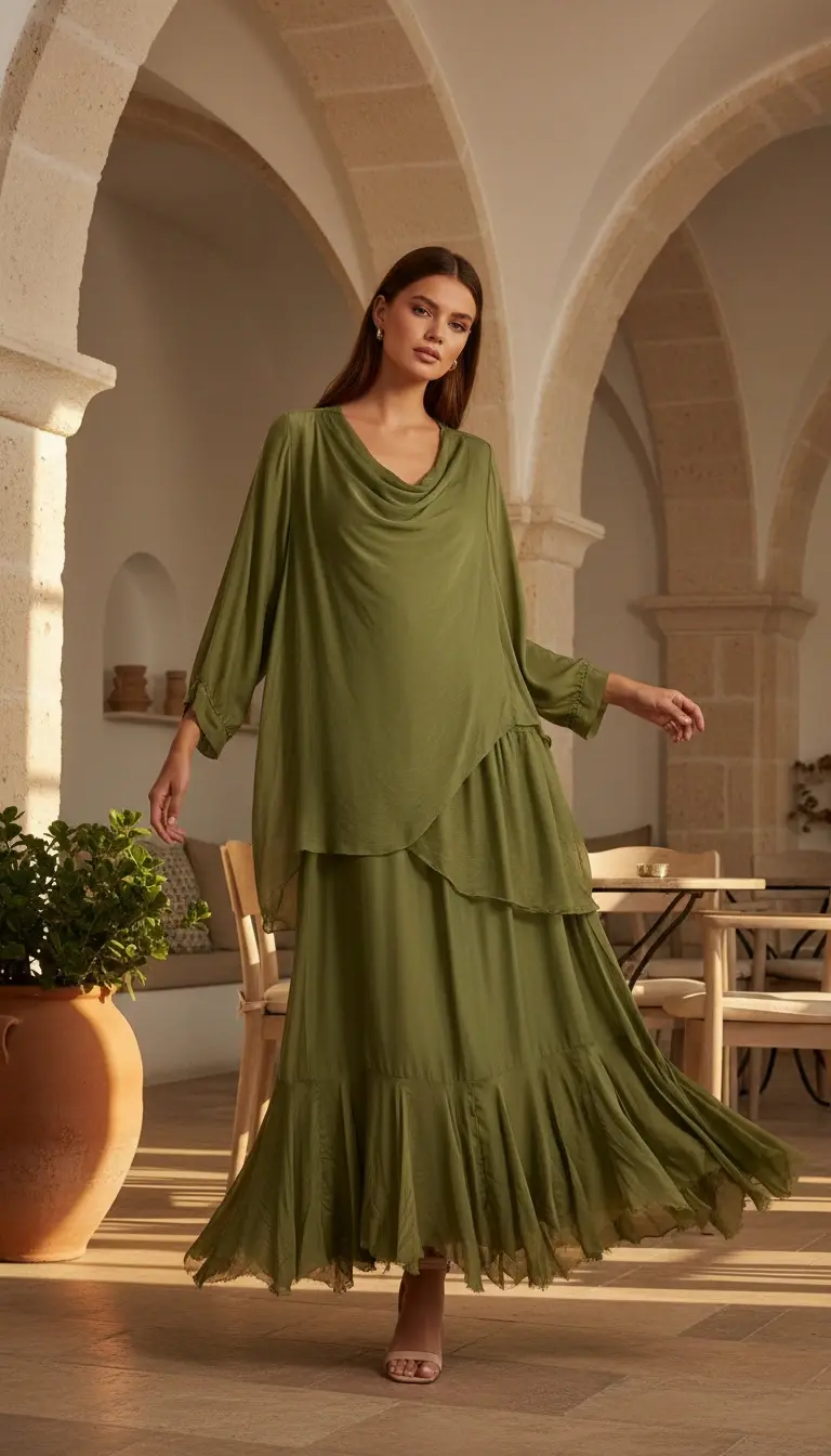 İtalyan İpek Otantik Elbise