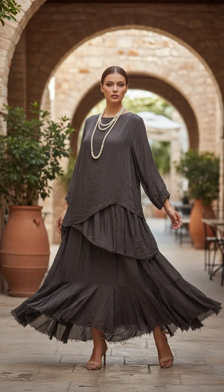 İtalyan İpek Otantik Elbise