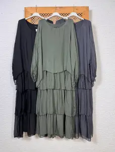 İtalyan İpek Kat Elbise