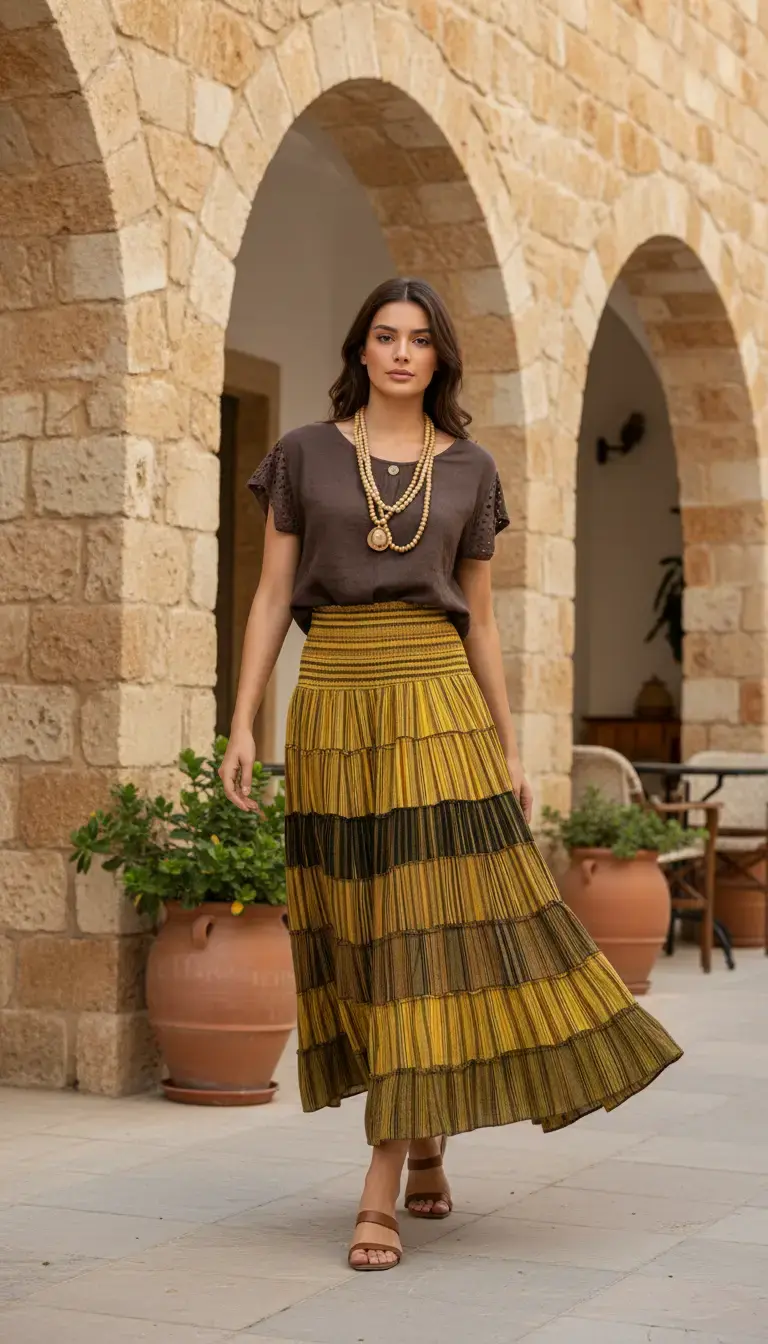 Nepal Kloş Pamuk Etek