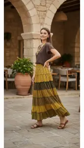 Nepal Kloş Pamuk Etek