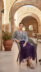 Geo Desen Merserize Bluz