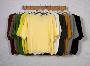 Kanguru Cep Merserize Bluz