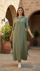 Aden Otantik Gömlek Elbise