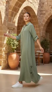 Aden Otantik Gömlek Elbise