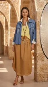 İtalyan Keten Etek
